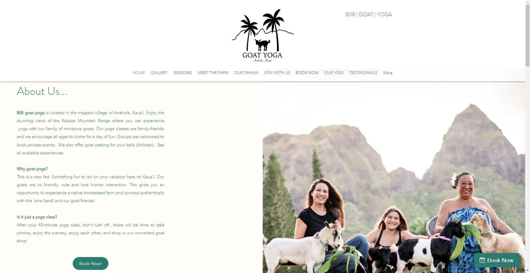808 Goat Yoga in Hawaiʻi