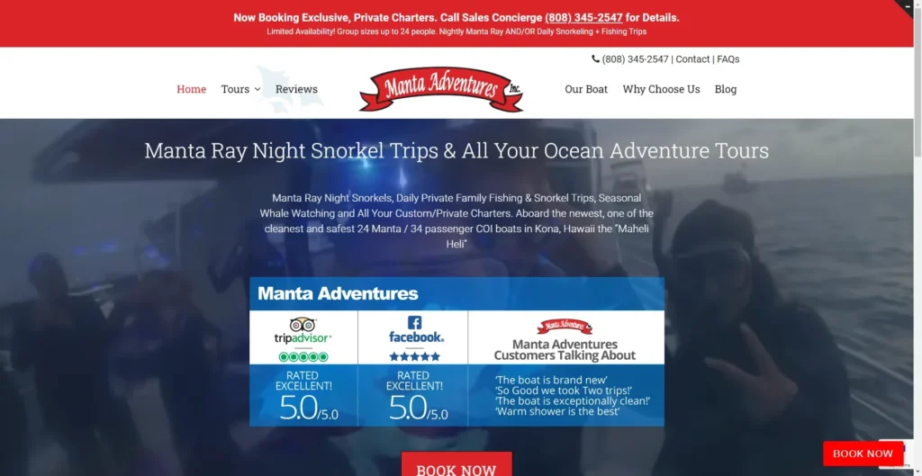 Manta Adventures in Hawaiʻi