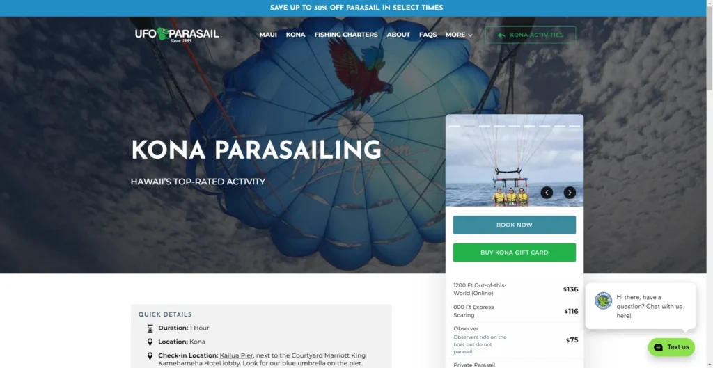 UFO Parasailing in Hawaiʻi