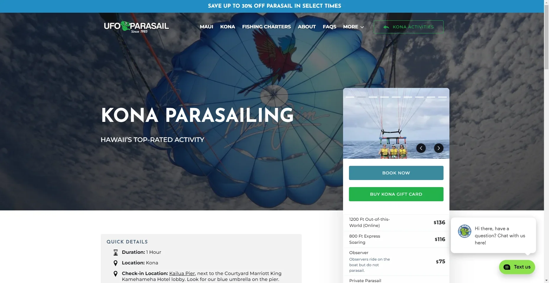 UFO Parasailing in Hawaiʻi
