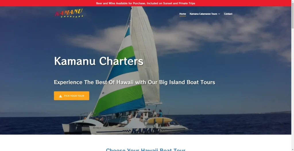 Kamanu Sailing Charters in Hawaiʻi