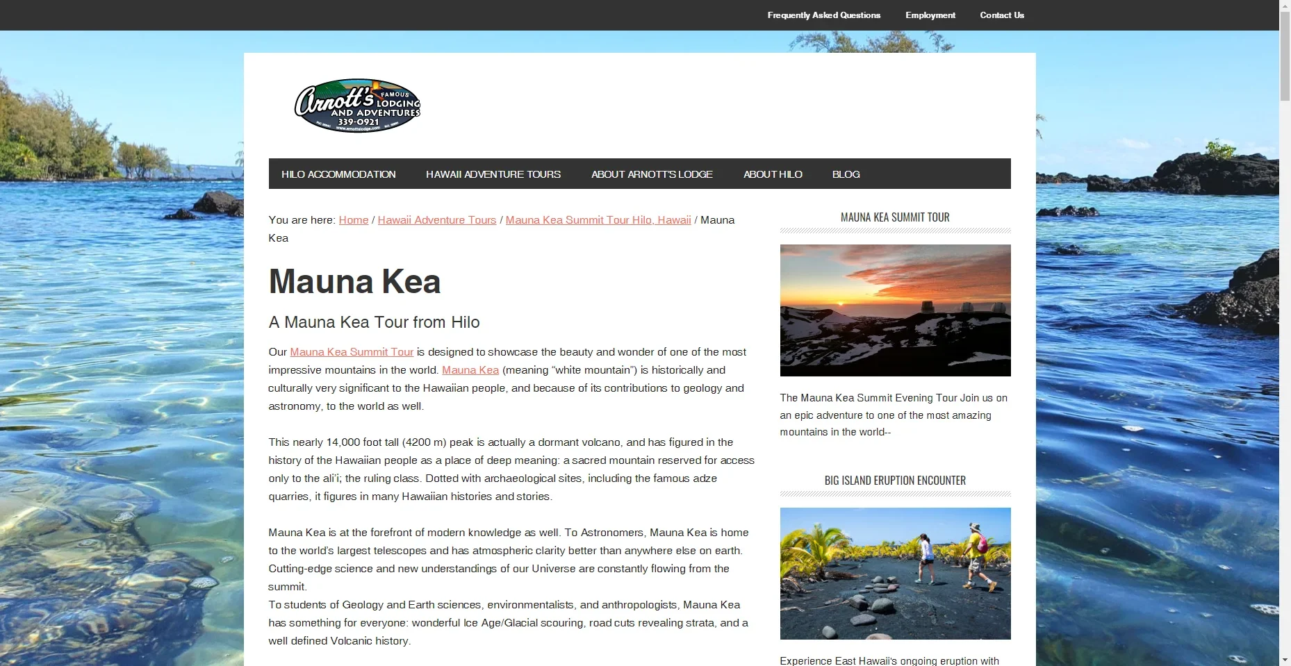 Arnott’s Lodge – Mauna Kea Adventures in Hawaiʻi