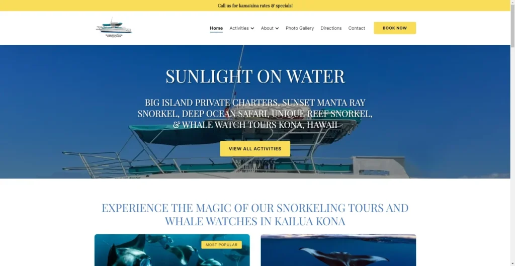 Sunlight on Water – Kealakekua Bay Snorkel in Hawaiʻi