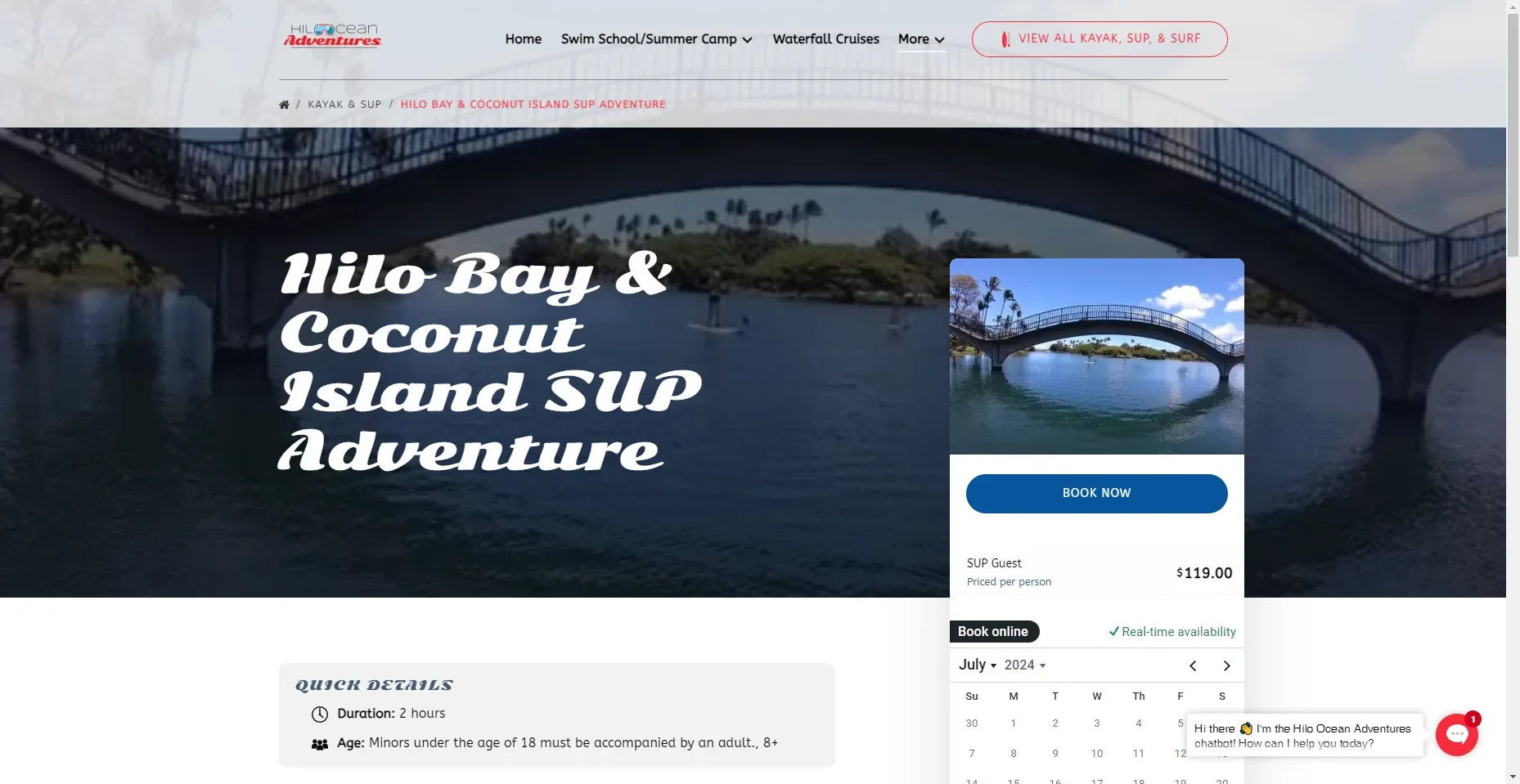 Hilo Ocean Adventures – Stand Up Paddle Lessons in Hawaiʻi
