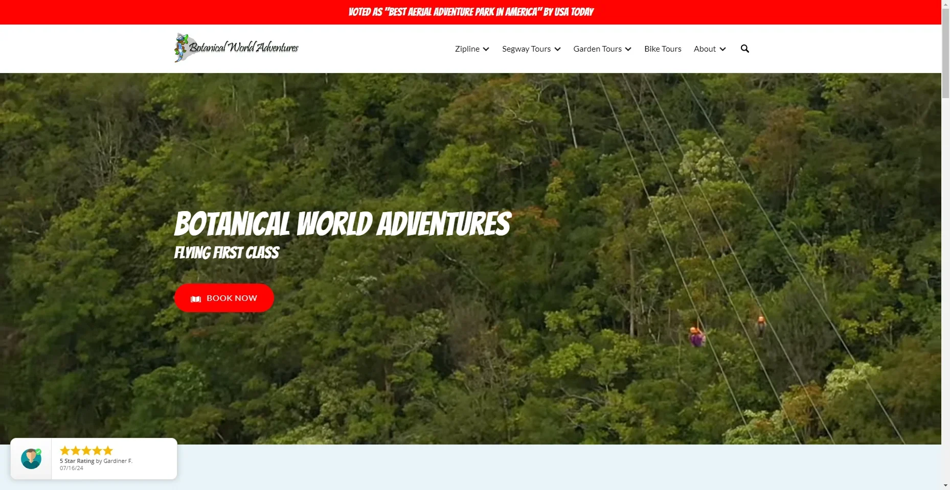 Botanical World Zipline Adventure in Hawaiʻi
