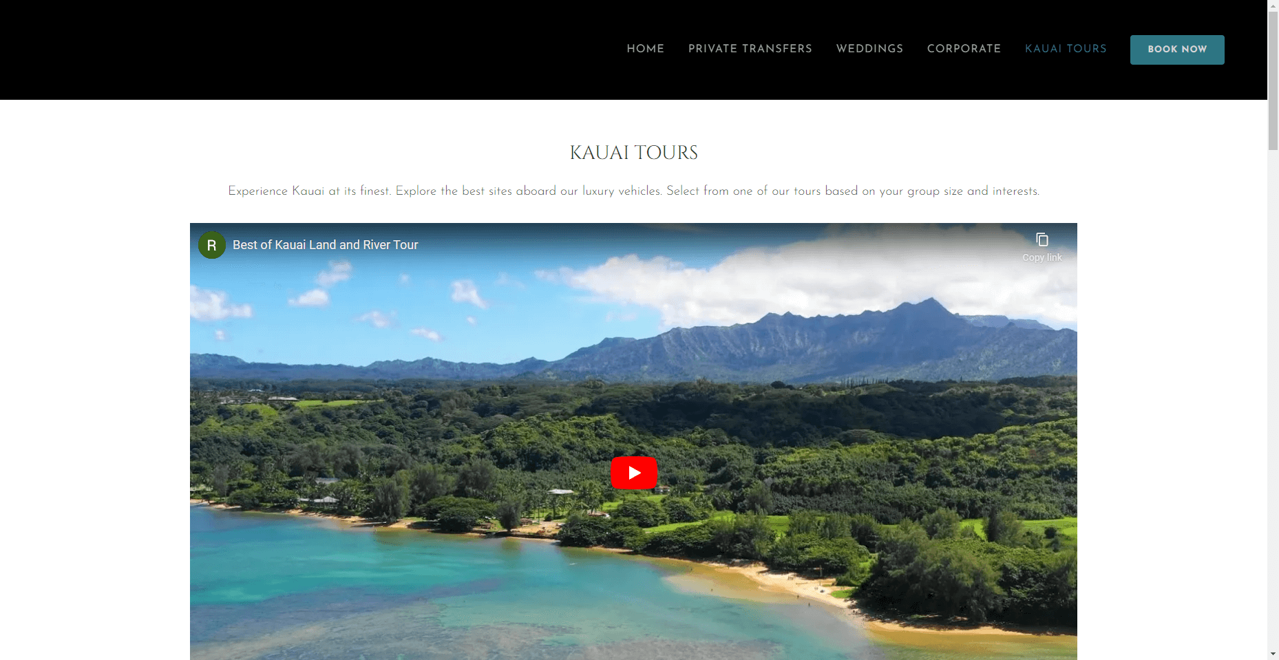 Kauai Luxury Transportation and Tours in Hawaiʻi