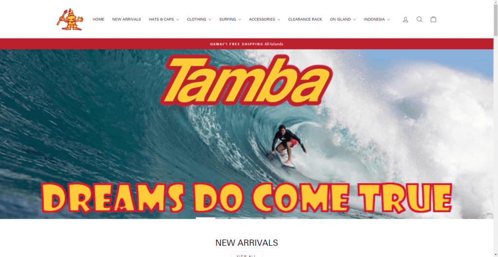 Tamba Surf Company in Hawaiʻi