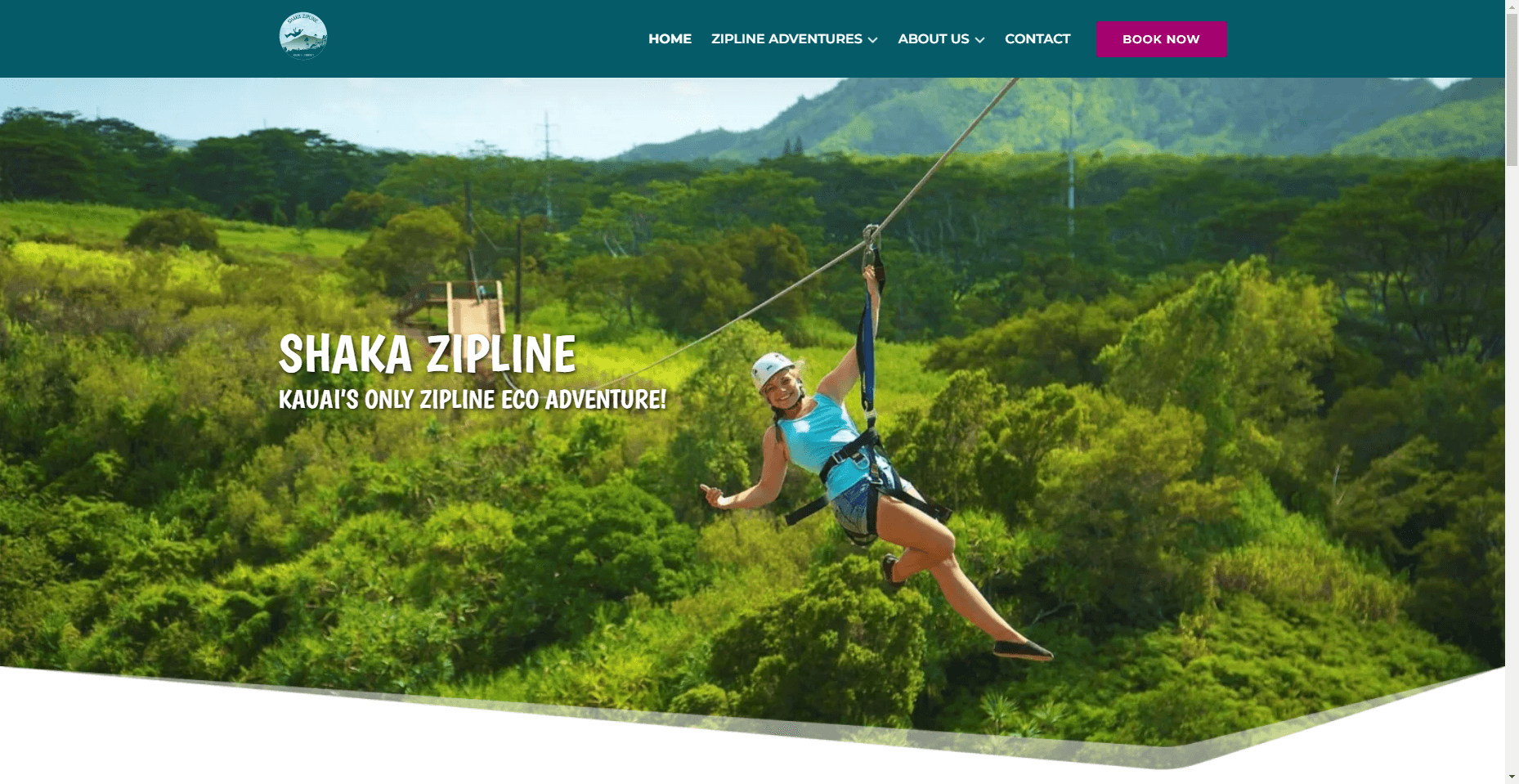 Shaka Zipline in Hawaiʻi