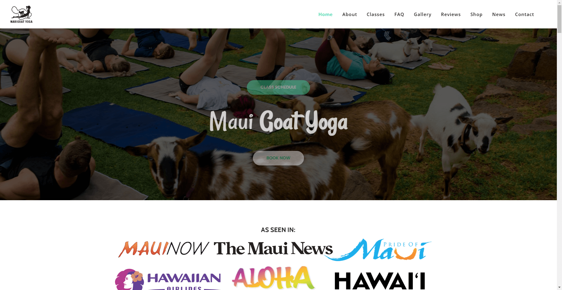 Maui Goat Yoga in Hawaiʻi