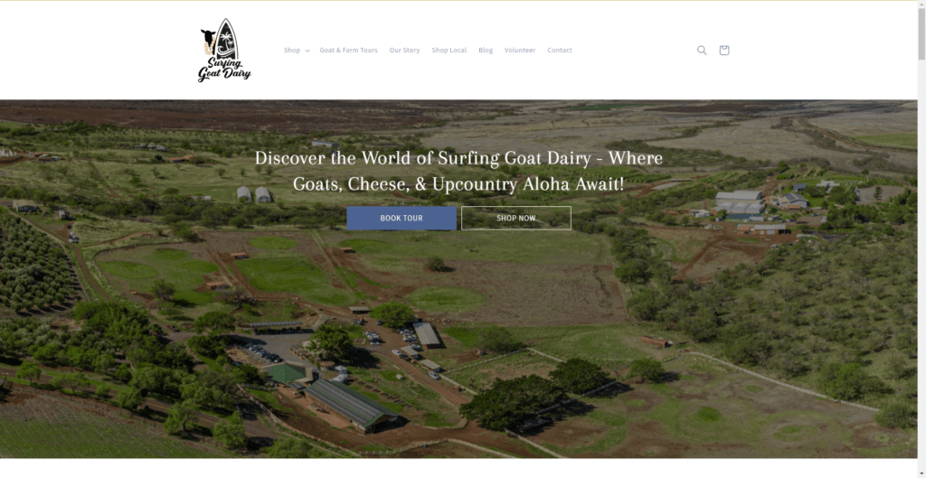 Surfing Goat Dairy in Hawaiʻi