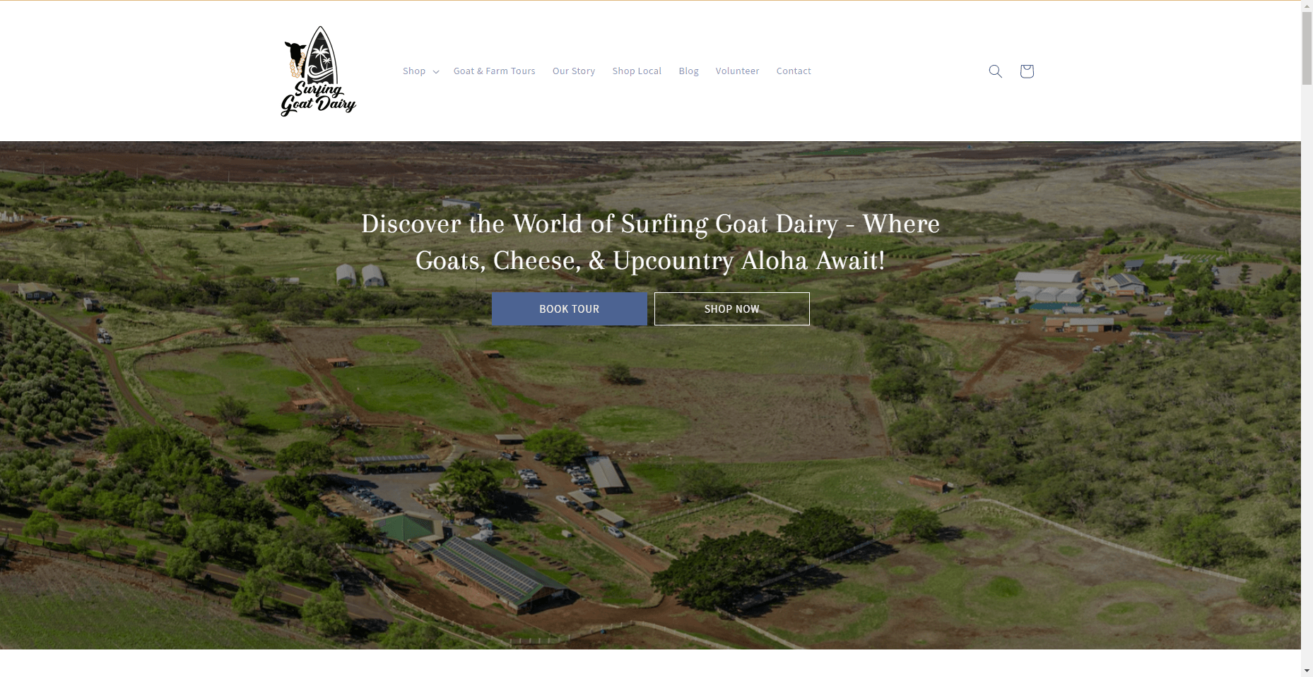 Surfing Goat Dairy in Hawaiʻi
