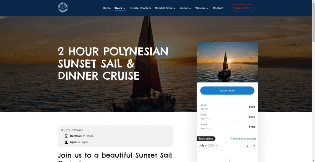 Makena Coast Charters Dinner Cruise in Hawaiʻi