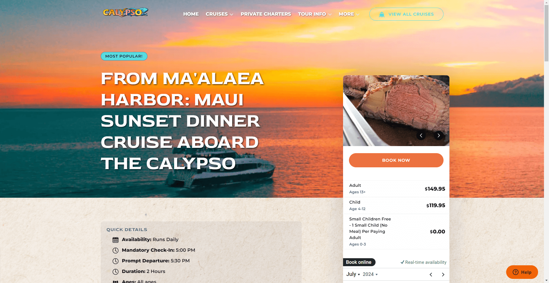Calypso Dinner Cruise in Hawaiʻi