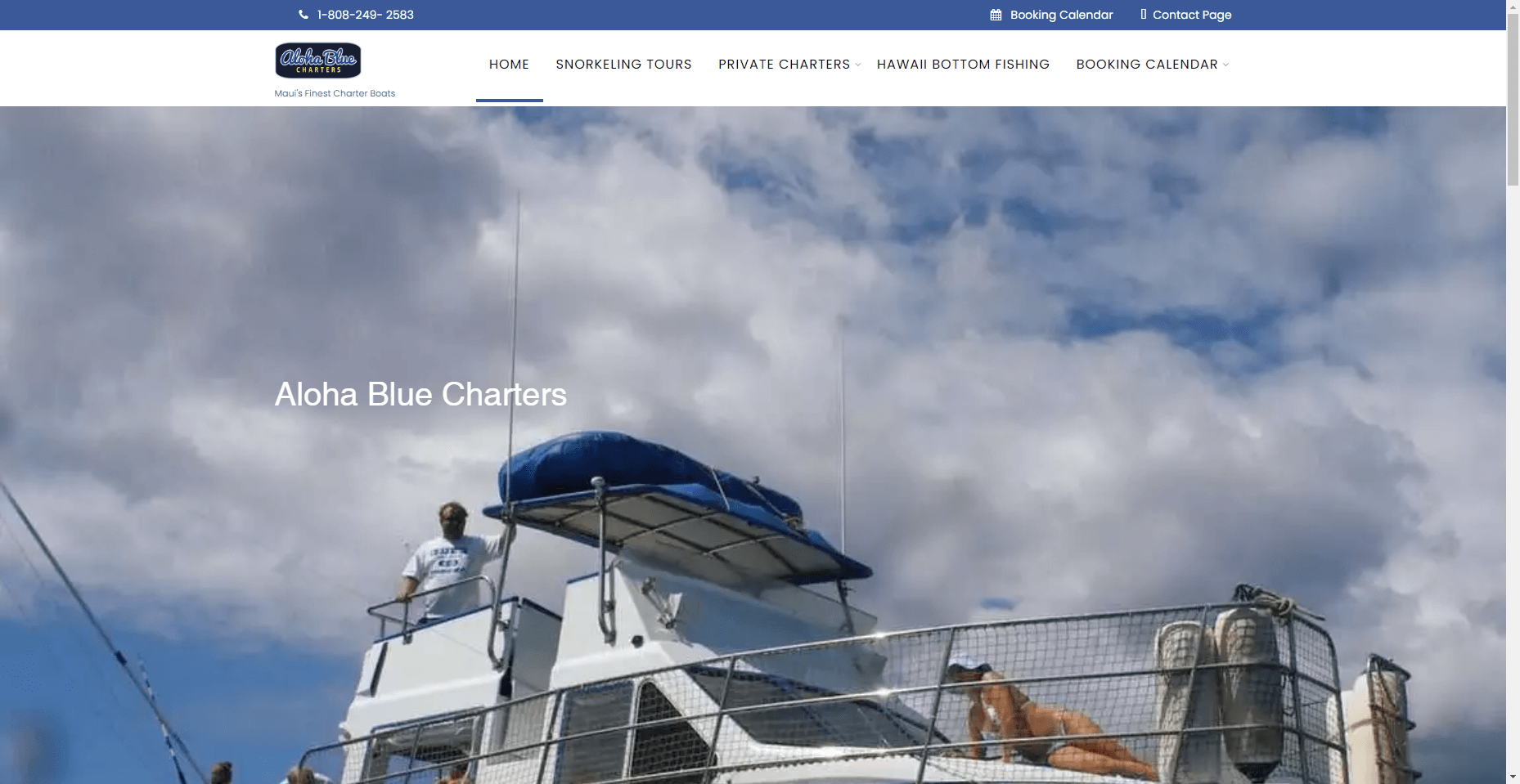Aloha Blue Charters Bottom Fishing in Hawaiʻi