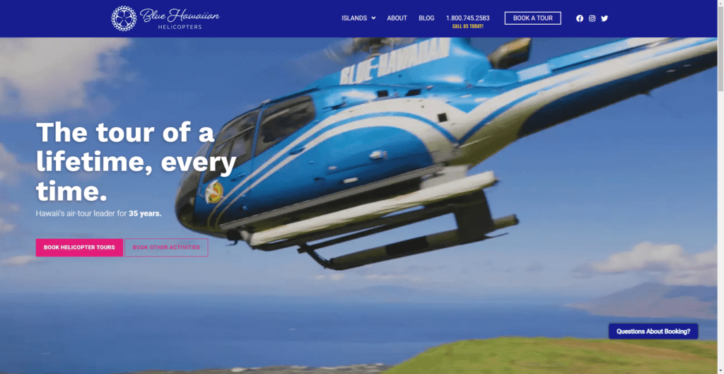 Blue Hawaiian Helicopters in Hawaiʻi