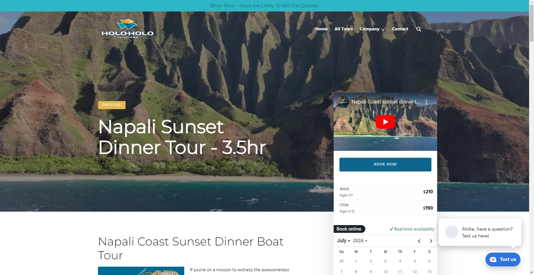 Holo Holo Sunset Dinner Cruise in Hawaiʻi