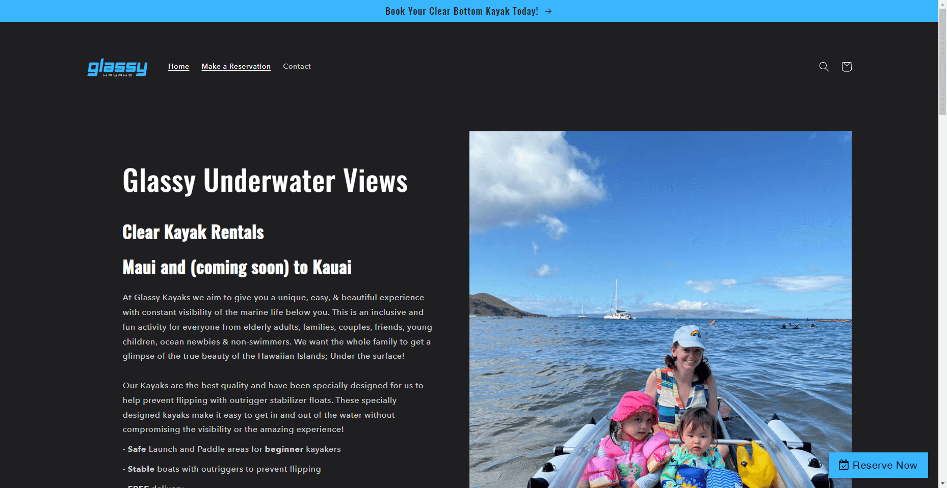 Glassy Kayaks in Hawaiʻi