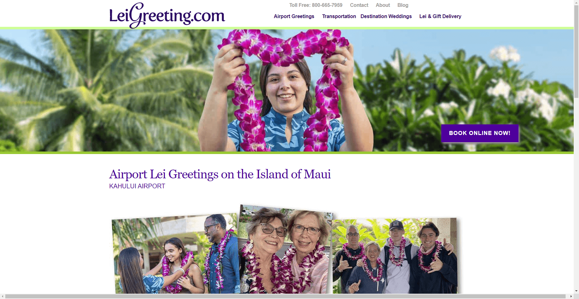 Lei Greeting Maui in Hawaiʻi