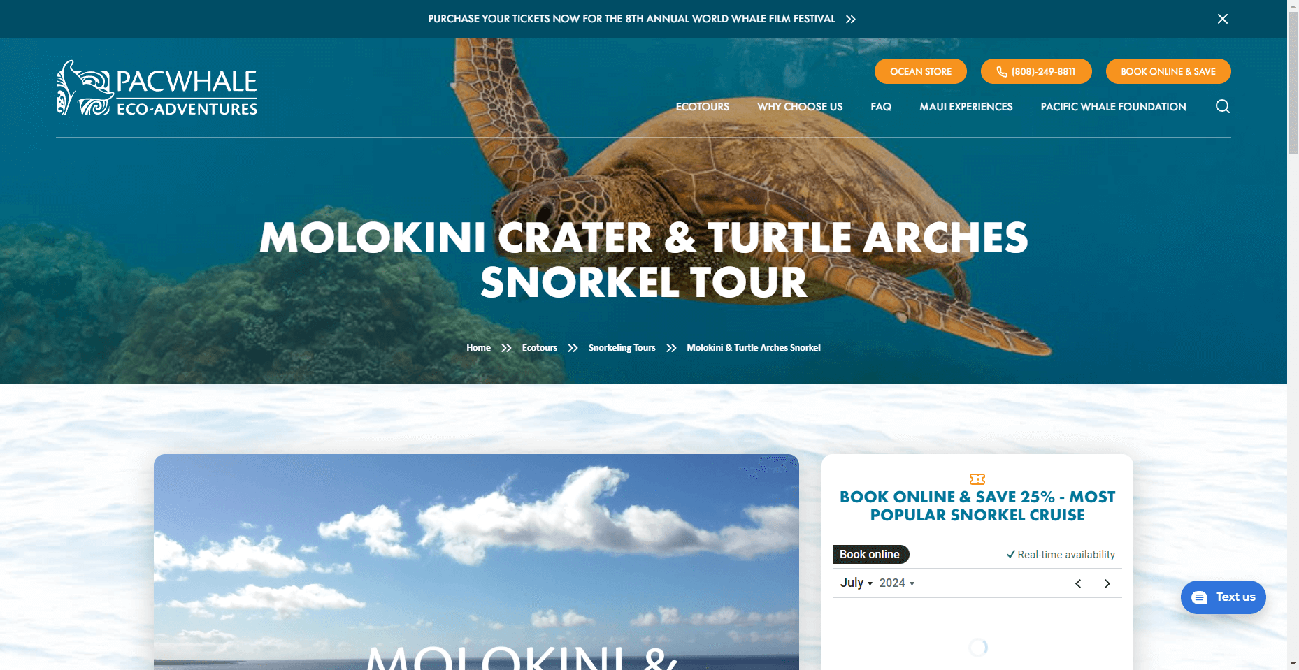 Pacific Whale Foundation Molokini in Hawaiʻi