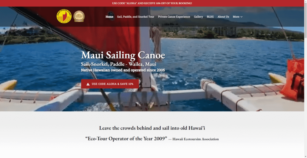 Maui Sailing Canoe in Hawaiʻi