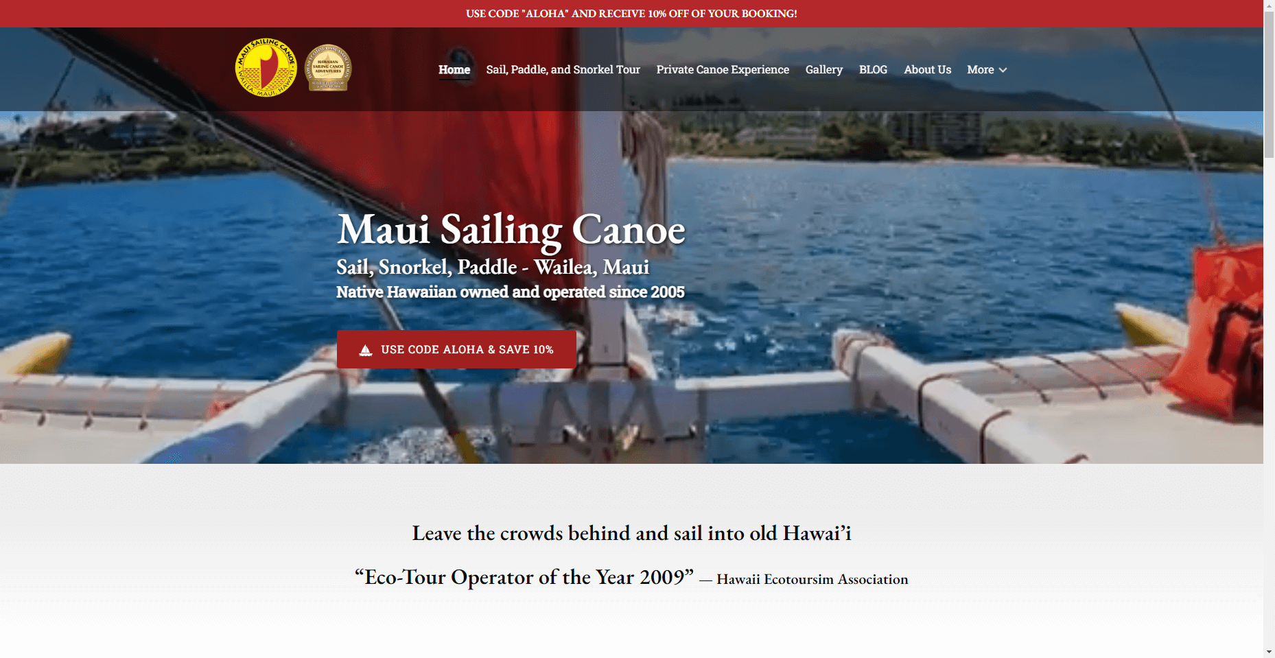 Maui Sailing Canoe in Hawaiʻi