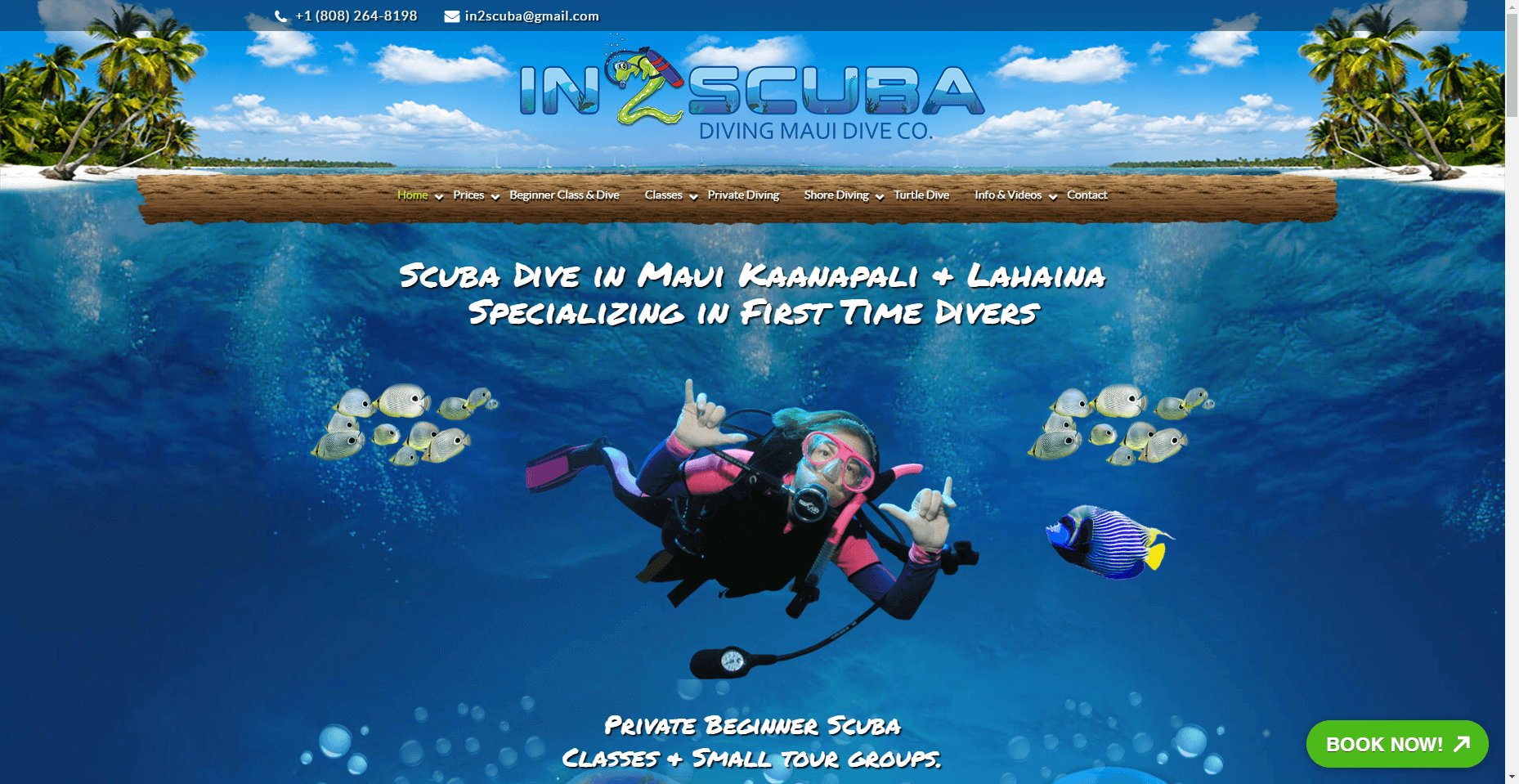 In 2 Scuba Diving Maui in Hawaiʻi