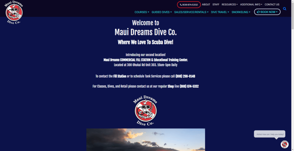 Maui Dreams Dive Shop in Hawaiʻi