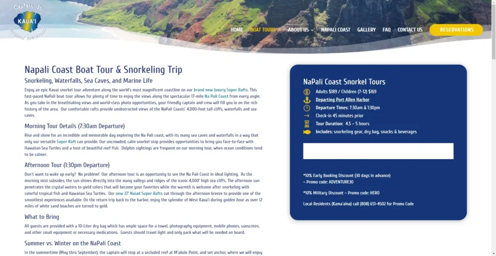 Captain J’s Kauai Offshore Adventures in Hawaiʻi