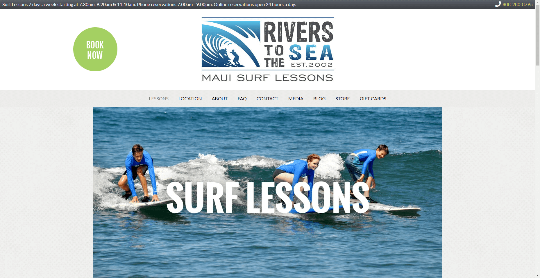 Rivers to the Sea Surf Lessons in Hawaiʻi