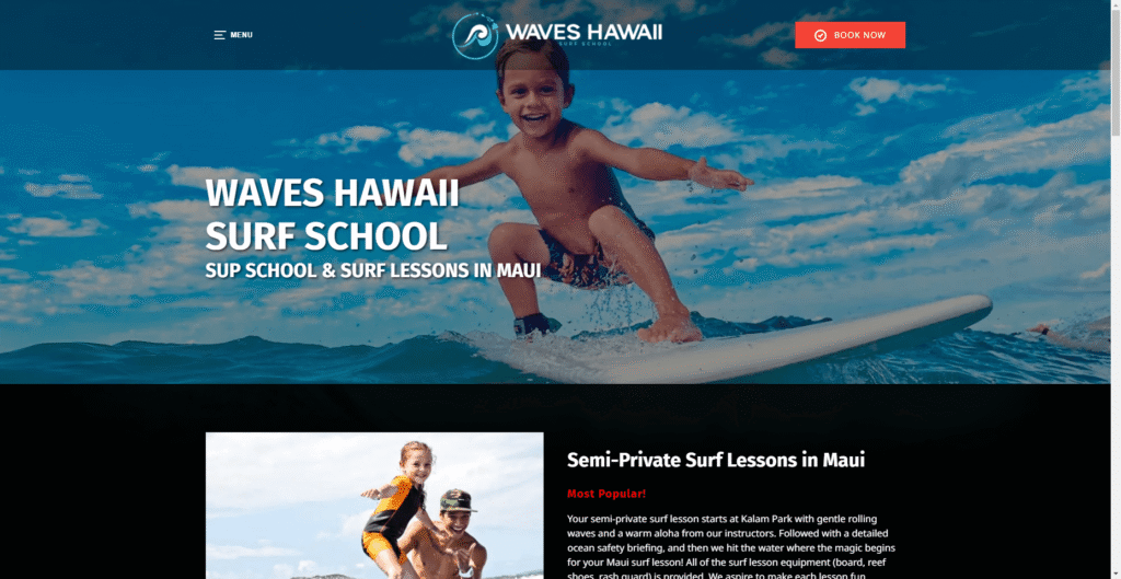 Waves Hawaii Surf School in Hawaiʻi