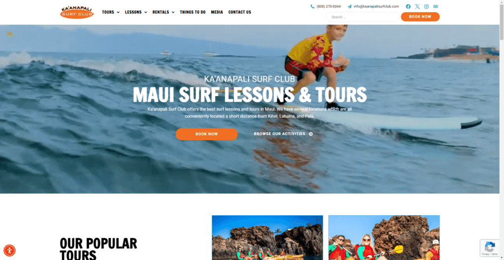 Maui Surf Lessons in Hawaiʻi