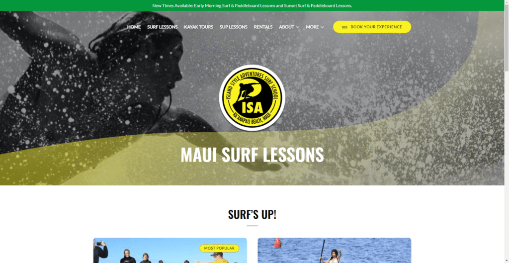 Island Style Adventures Surf School in Hawaiʻi