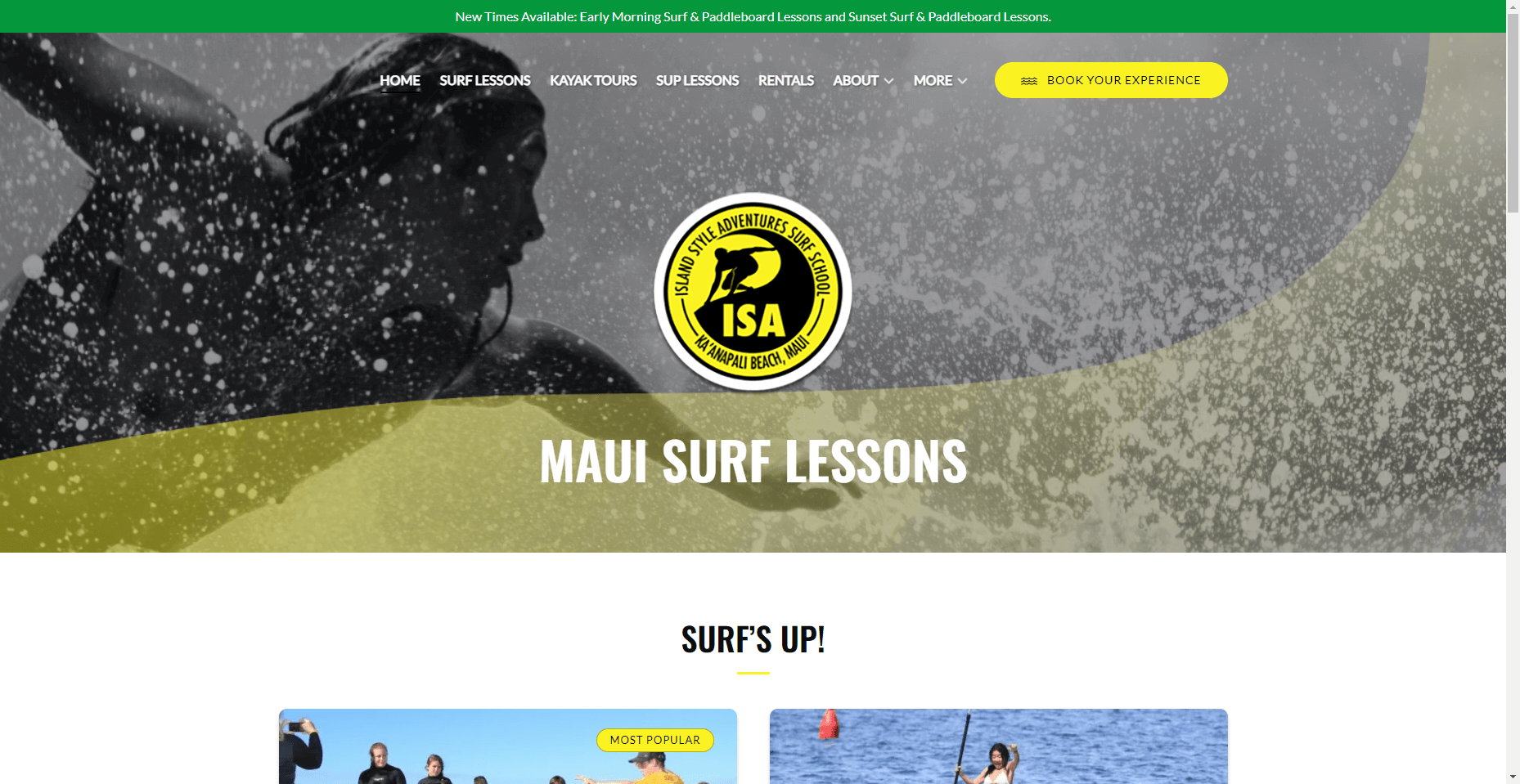 Island Style Adventures Surf School in Hawaiʻi
