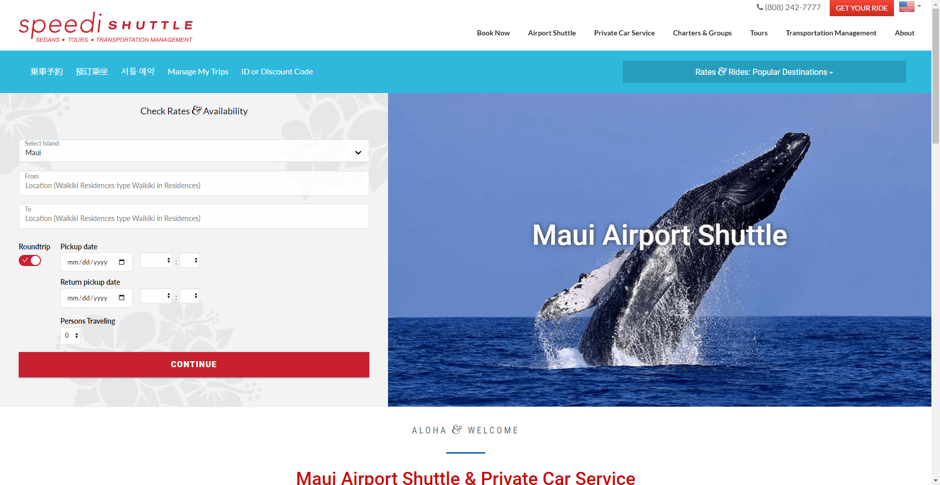 SpeediShuttle Maui in Hawaiʻi