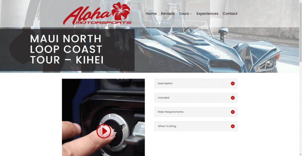Aloha Motorsports Kihei – Maui North Loop Tour – 24 hour Slingshot Rental with Pre-Programed Navigation Tour in Hawaiʻi