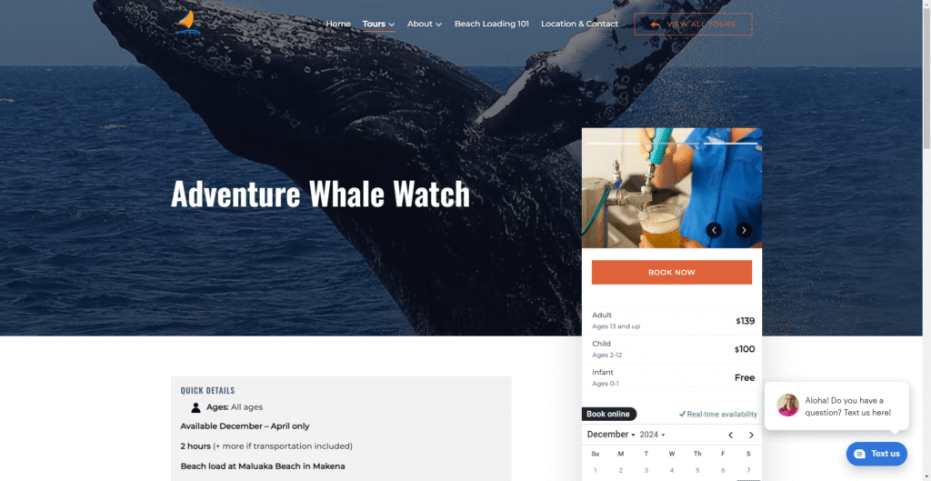 Kai Kanani Whale Watch in Hawaiʻi