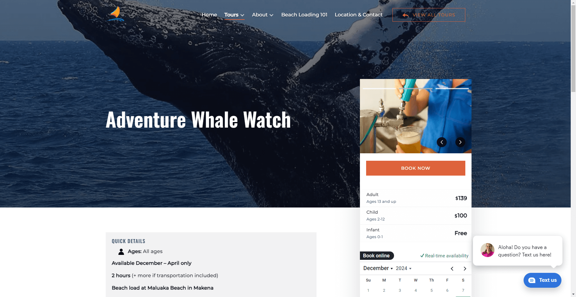 Kai Kanani Whale Watch in Hawaiʻi