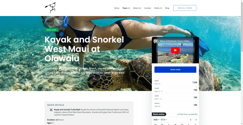 Maui Adventure Tours Kayak Whale Watch off West Maui in Hawaiʻi