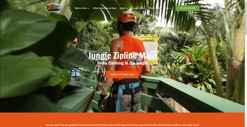 Jungle Zipline Maui in Hawaiʻi