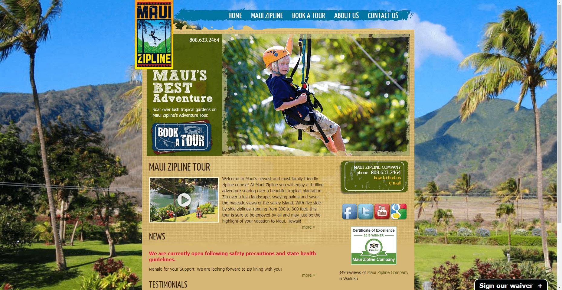 Maui Zipline Company in Hawaiʻi