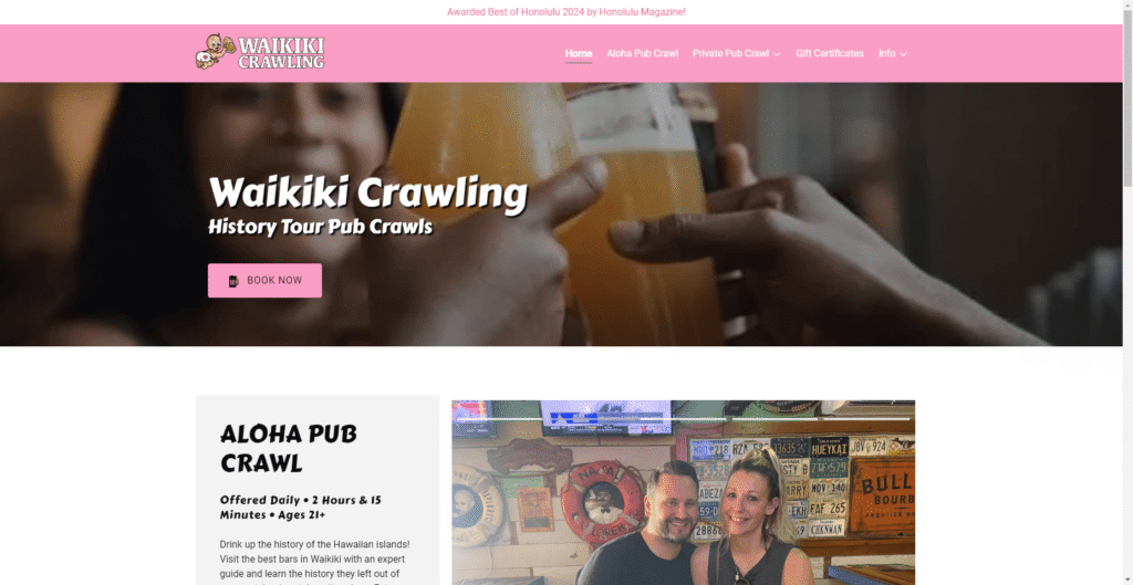 Waikiki Crawling in Hawaiʻi