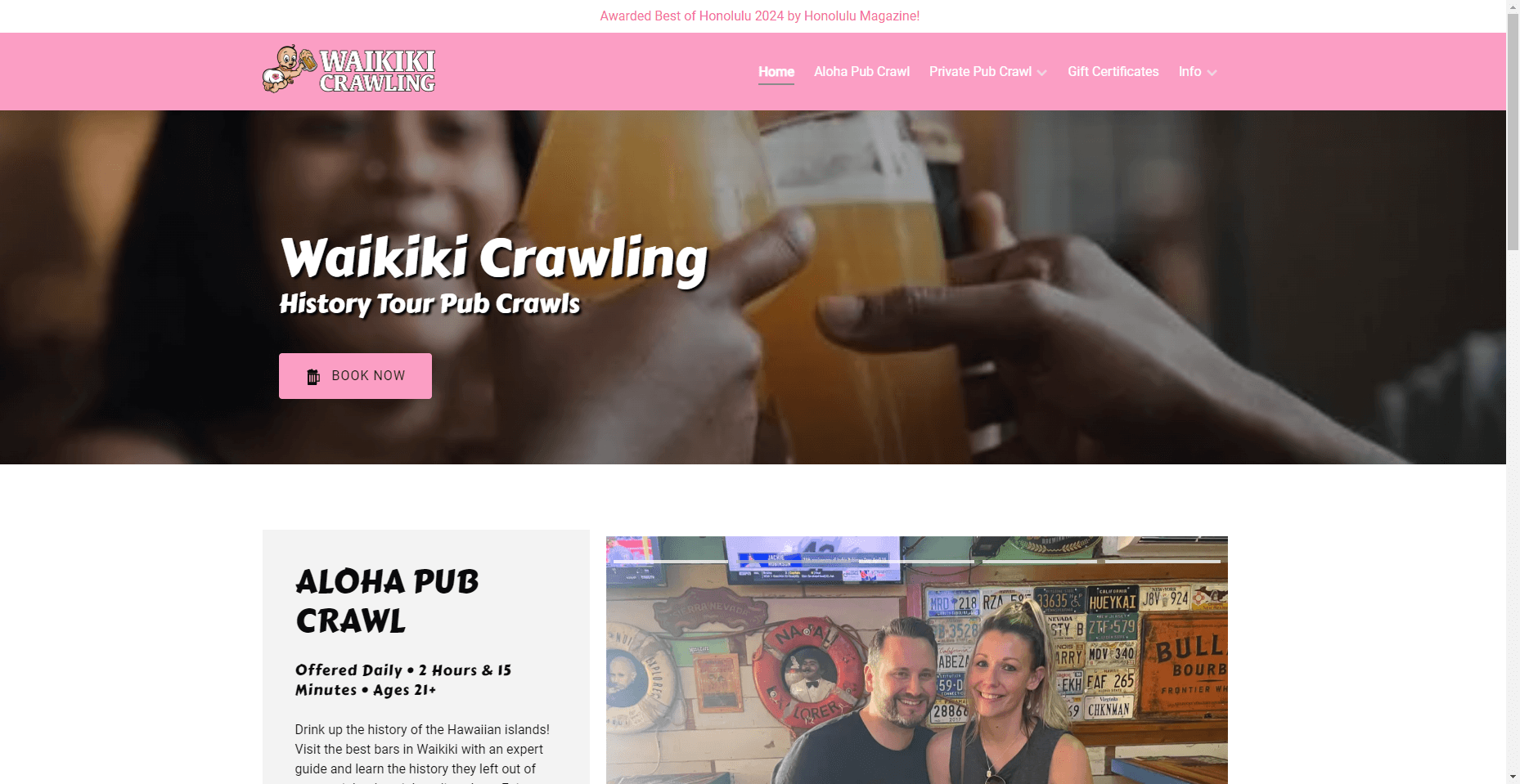 Waikiki Crawling in Hawaiʻi