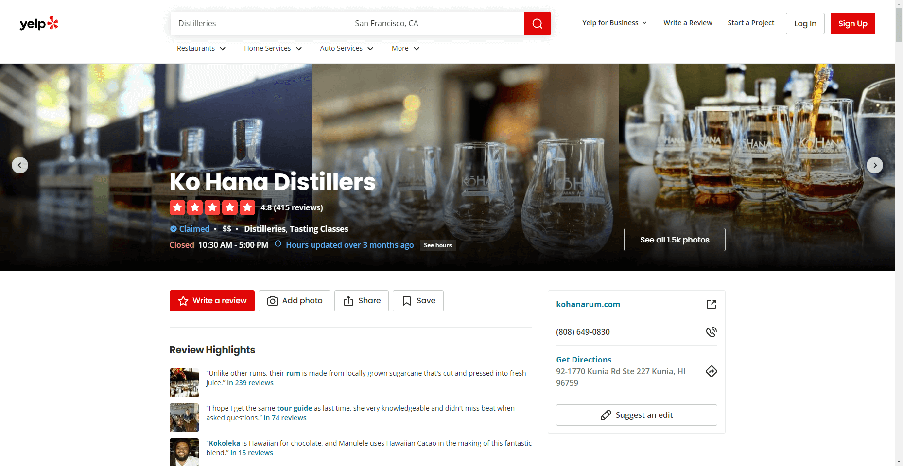 Ko Hana Distillers in Hawaiʻi