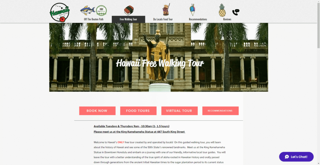 Honolulu Downtown Walking Tour in Hawaiʻi