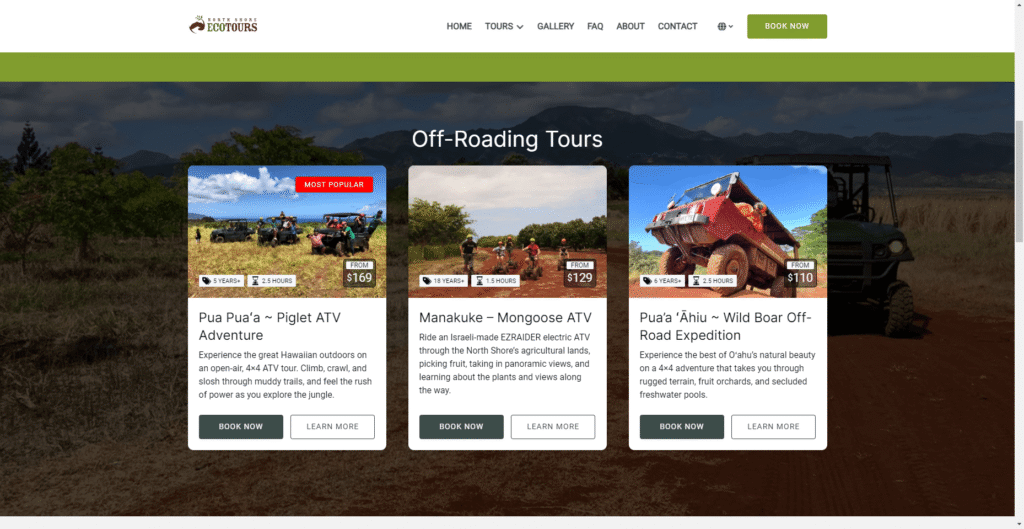 North Shore Eco Tours ATV in Hawaiʻi