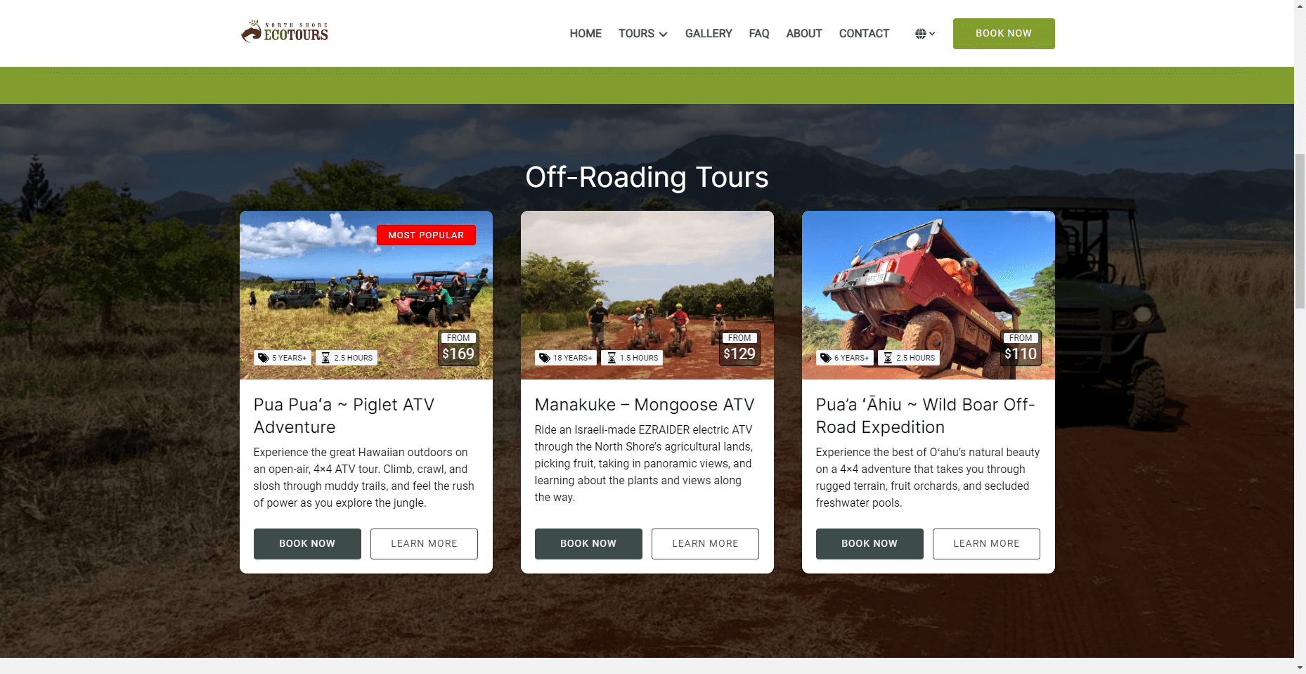 North Shore Eco Tours ATV in Hawaiʻi