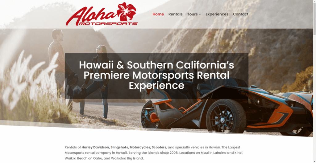 Aloha Motorsports Waikiki in Hawaiʻi