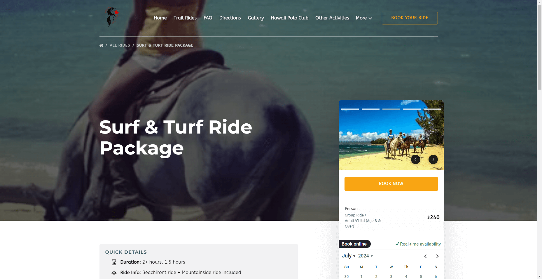 Hawaii Polo Oceanfront Trail Rides – Ride on Real Working Polo Ponies in Hawaiʻi