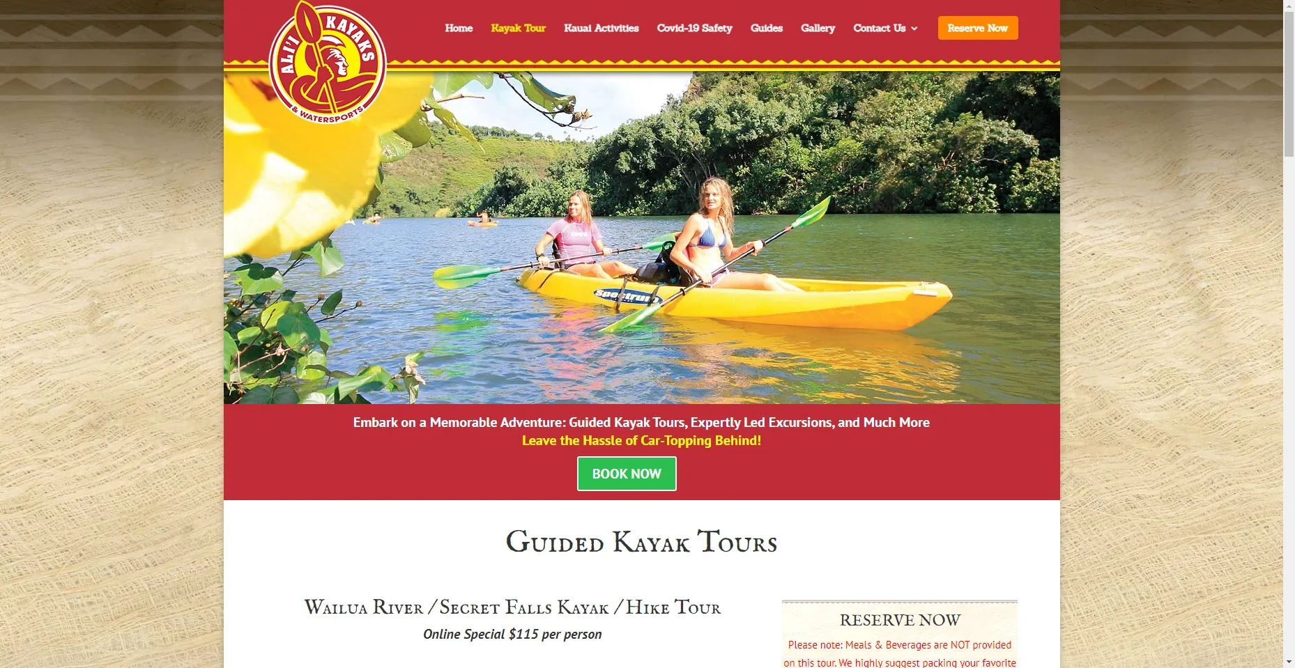 Alii Kayak and Hike in Hawaiʻi