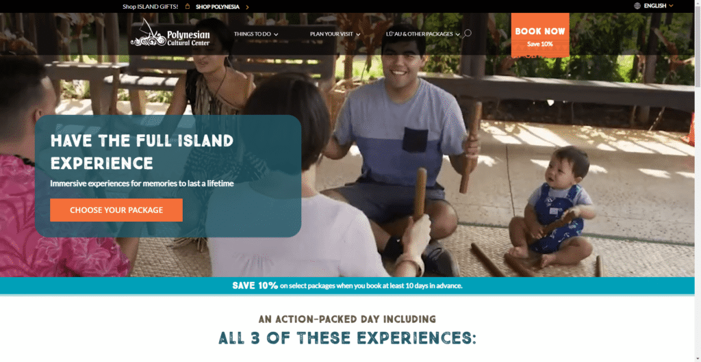 The Polynesian Cultural Center in Hawaiʻi